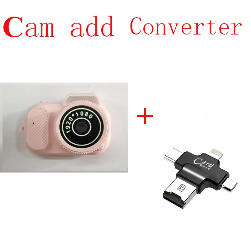 Mini Camera with Screen Indoor Home Outdoor Sport HD 1080P Portable Vintage Very Small Camcorder Video Recorder Support TF Card